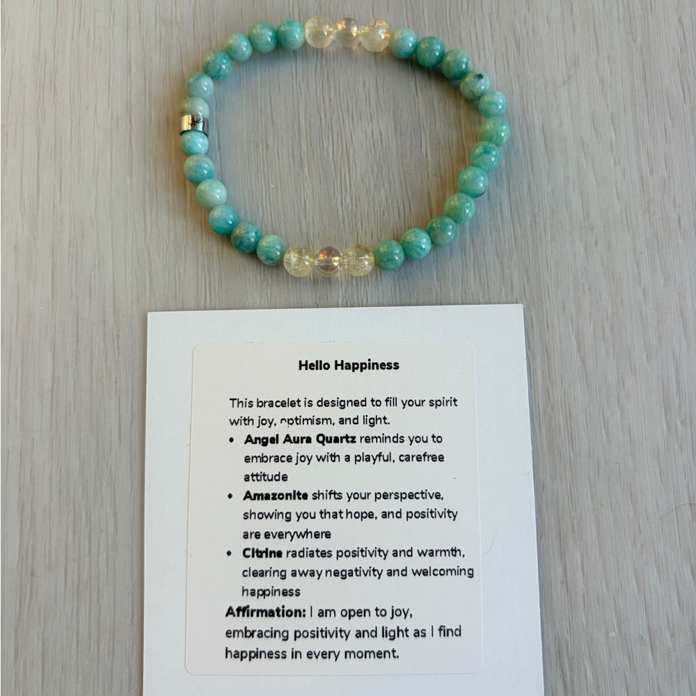 Affirmation beaded bracelet